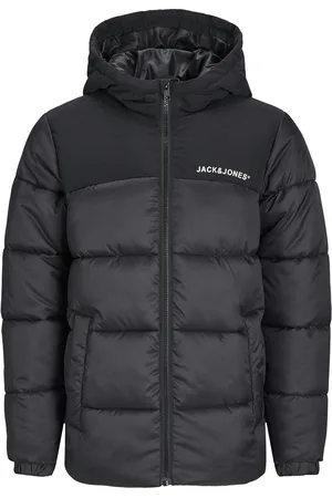 JACK & JONES Jjmoon Hood Puffer Mni Toppatakki Black Jack & J S