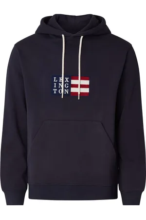 Lexington Kevin Organic Cotton Logo Hoodie Tops Sweat-shirts & Hoodies Hoodies Navy