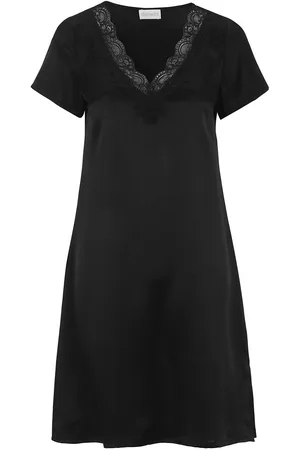 Damella of Sweden Nightdress Short Sleeve Yöpaita Black
