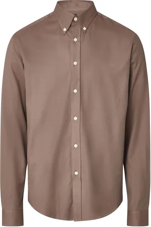 Lexington Casual Solid Flannel B.d Shirt Tops Shirts Casual Brown