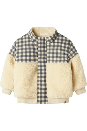 Lil Atelier Nbmnaolin Loose Jacket Lil Outerwear Fleece Outerwear Fleece Jackets Cream