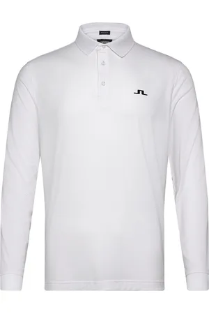 J Lindeberg Florian Ls Polo Sport Men Sport Clothing Sport Tops Sport Polos Sport Long-sleeved Polos White