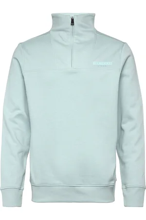TOM TAILOR Troyer With Print Tops Sweat-shirts & Hoodies Sweat-shirts Blue