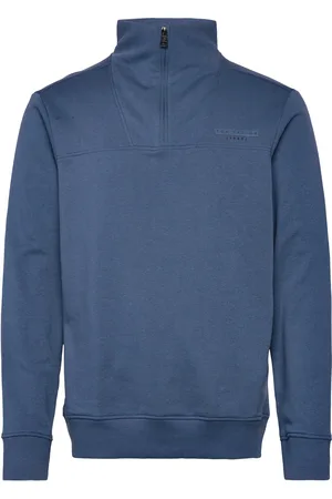 TOM TAILOR Troyer With Print Tops Sweat-shirts & Hoodies Sweat-shirts Navy