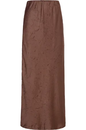 Stylein Mabel Skirt Skirts Maxi Skirts Brown