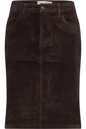 Pulz jeans Pzsally Short Skirt Skirts Knee-length & Midi Skirts Brown