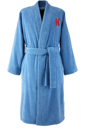 Kenzo Kelephan Bath Robe Home Textiles Bathroom Textiles Robes Blue