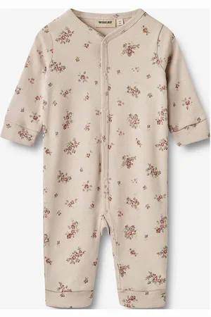 WHEAT Sleepsuit L/S Nikola Pitkähihainen Body Beige