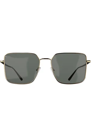 Corlin Eyewear Iga Gold Green Neliönmuotoiset Aurinkolasit Black