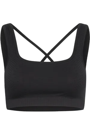 Casall Scallop Seamless Bralette Sport Women Sport Clothing Sport Bras - All Black