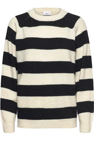 Saint Tropez Garbiesz Pullover Tops Knitwear Jumpers Black
