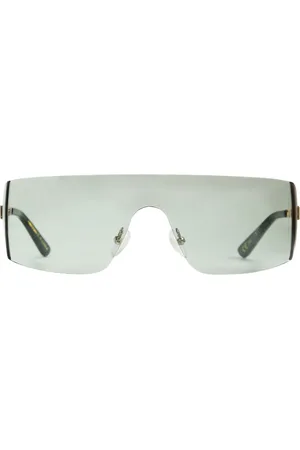 Corlin Eyewear Goodfella Gold Green Neliönmuotoiset Aurinkolasit Green