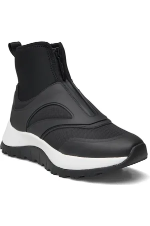 Calvin Klein Runner Sock Boot W/Zip Mix M Korkeavartiset Tennarit Black
