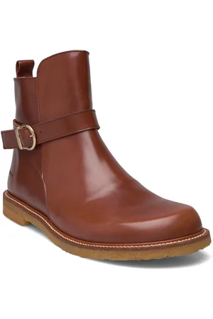ANGULUS Booties - Flat Shoes Boots Ankle Boots Ankle Boots Flat Heel Brown