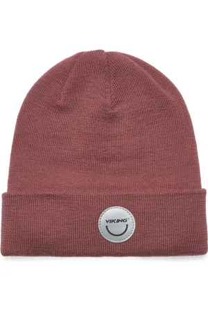 Viking Play Wool Beanie Warm Reflec Sport Headwear Hats Beanie Pink