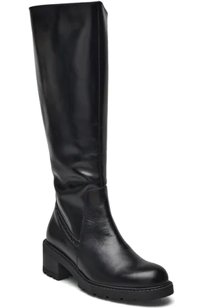 Wonders Atenea Korkeavartiset Saapikkaat Black