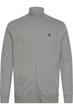 U.S. Polo Assn. Uspa Sweat Collar/Zip Eran Men Tops Sweat-shirts & Hoodies Sweat-shirts Grey