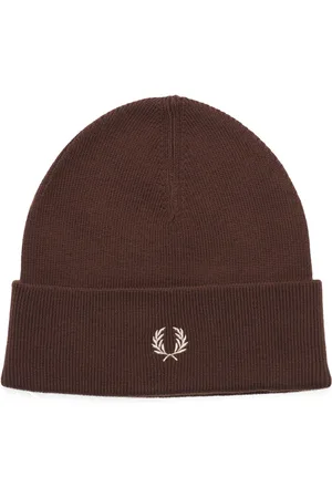 Fred Perry Classic Beanie Accessories Headwear Beanies Brown