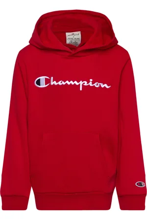 Champion Hooded Sweatshirt Tops Sweat-shirts & Hoodies Hoodies Red
