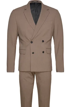 Lindbergh Plain Db Mens Suit - Normal Lenght Puku Beige