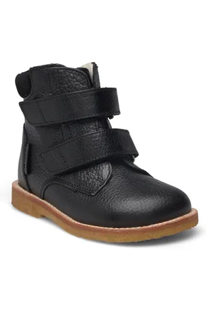 ANGULUS Boots - Flat - With Velcro Talvikengät Tarroilla Black