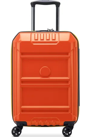 Delsey Rempart 55 Cm Exp. Cabin Trolley Case Bags Suitcases Orange