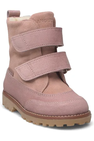 ANGULUS Boots - Flat - With Velcro Talvikengät Tarroilla Pink