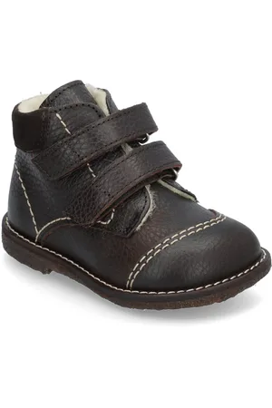 ANGULUS Boots - Flat - With Velcro Talvikengät Tarroilla Brown