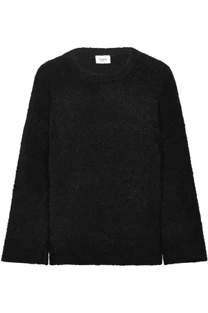 Saint Tropez Gelasz Pullover Tops Knitwear Jumpers Black