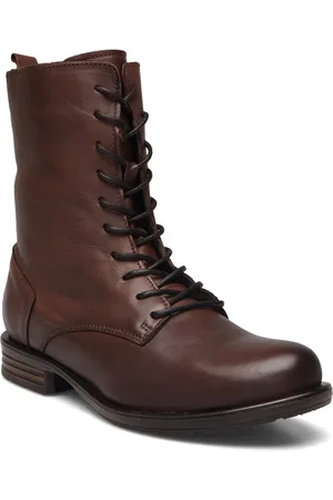 Bianco Biadanelle Lace Up Boot Leather Shoes Boots Ankle Boots Laced Boots Brown