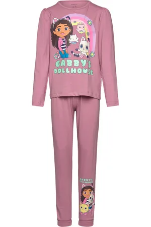 NAME IT Nmfsaba Gabby Ls Nightset Noos Sky Pyjamasetti Pyjama Pink