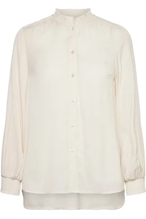 INWEAR Muxieiw Shirt Tops Blouses Long-sleeved White