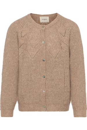 Sofie Schnoor Baby and Kids Knit Tops Knitwear Cardigans Beige