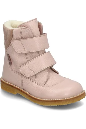 ANGULUS Boots - Flat - With Velcro Talvikengät Tarroilla Pink