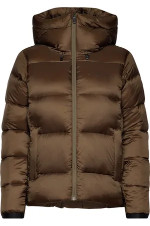 Sail Racing W Cloud Down Hood Sport Jackets Padded Jacket Brown