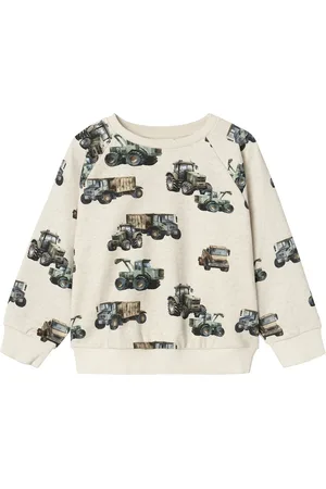 NAME IT Nmmniklo Nreg Sweat Bru Box Tops Sweat-shirts & Hoodies Sweat-shirts Cream