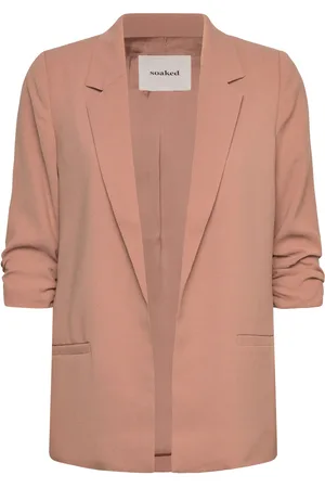 Soaked in Luxury Slshirley Blazer Blazers Single Breasted Blazers Beige