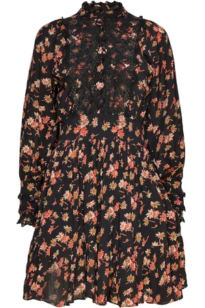 by Ti Mo Cotton Slub Mini Dress Designers Short Dress Black