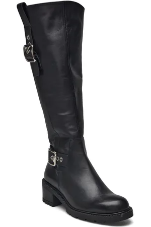 Wonders Isolda Korkeavartiset Saapikkaat Black