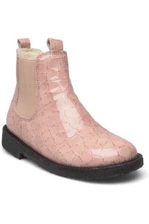 ANGULUS Booties - Flat - With Elastic Bootsit Nauhalliset Saapikkaat Pink