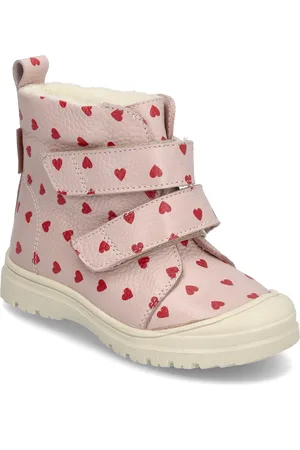 ANGULUS Boots - Flat - With Velcro Talvikengät Tarroilla Pink