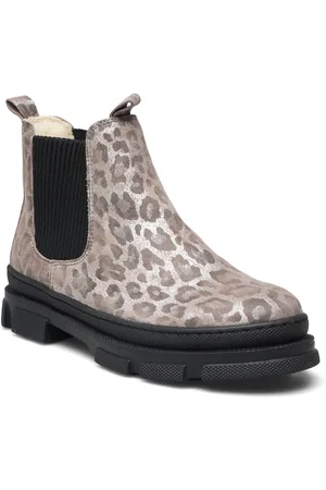 ANGULUS Booties - Flat - With Elastic Bootsit Nauhalliset Saapikkaat Grey