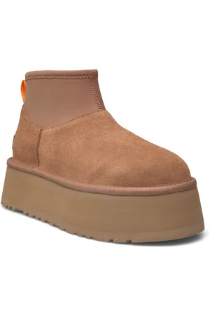 UGG W Classic Mini Dipper Shoes Wintershoes Brown