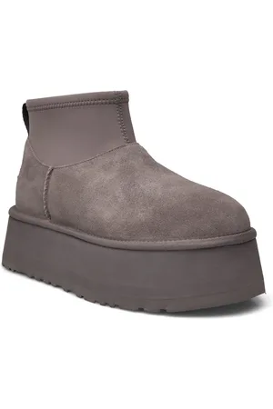 UGG W Classic Mini Dipper Shoes Wintershoes Grey