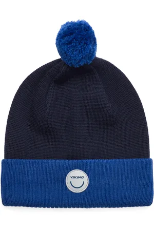 Viking Toasty Beanie Wool Pom Pom Sport Headwear Hats Beanie Blue
