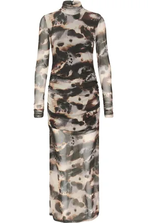 Gestuz Behkagz P Mesh Dress Maksimekko Juhlamekko Brown