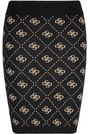 Guess Sarah 4G Skirt Swtr Skirts Short Skirts Black