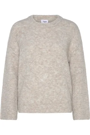 Saint Tropez Gelasz Pullover Tops Knitwear Jumpers Beige