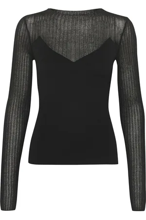 Gestuz Sameagz Ls Blouse Tops T-shirts & Tops Long-sleeved Black