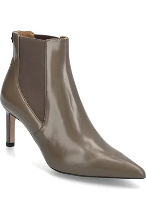 HUGO BOSS Janet_Chbootie70_Bo Shoes Boots Ankle Boots Ankle Boots With Heel Brown
